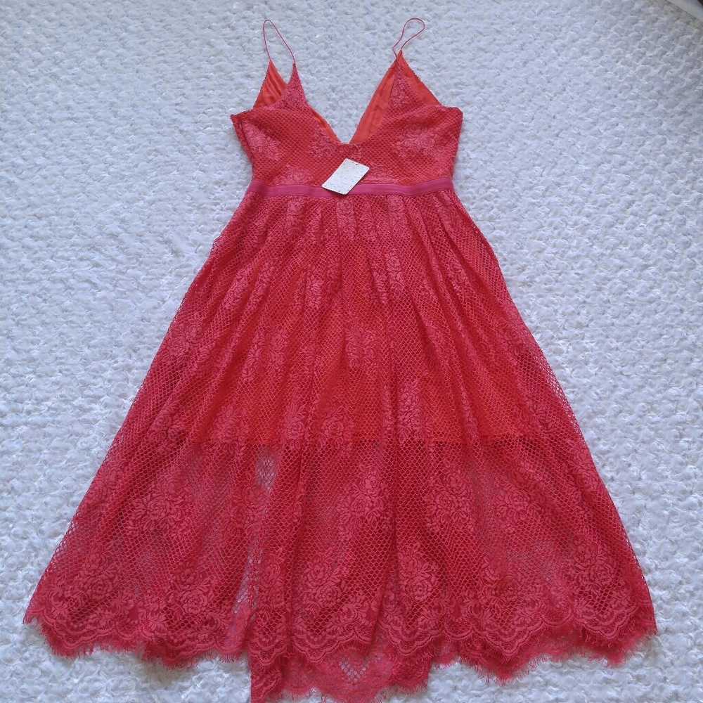 Free People Match Point Watermelon Midi Dress - Picture 4 of 7